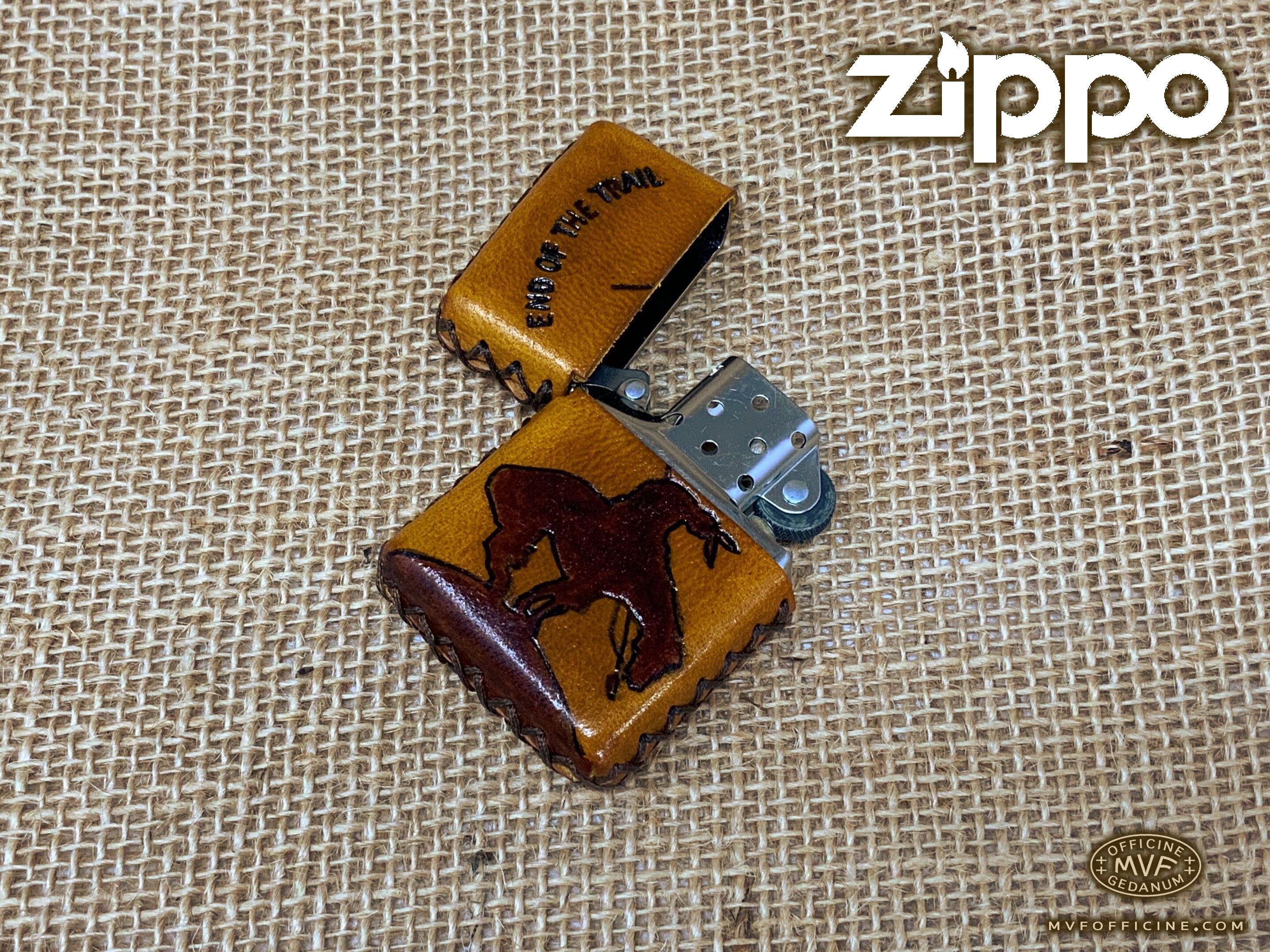 Zippo lighter with leather cover Zippo brand lighter Etsy
