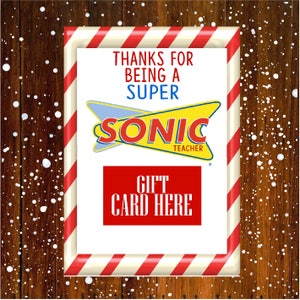 gift card holder, Super Sonic Christmas Gift Card Holder, Teacher Christmas Gifts, Super Sonic Gift Card Holder, digital or printed image 2
