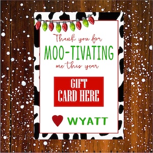 Lehrer-Geschenk-Kartenhalter, Fast-Food-Weihnachts-Geschenk-Card-Inhaber, Lehrer-Weihnachtsgeschenke, Küken Geschenk-Kartenhalter, digital oder gedruckt