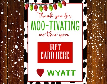Teacher gift card holder, Fast food Christmas Gift Card Holder, Teacher Christmas Gifts, Chick Gift Card Holder, digital or printed