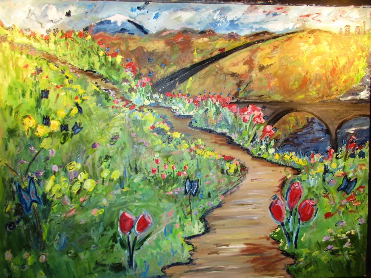 Spokane Spring 40x30 (Art,painting,oil,spring,impression,original