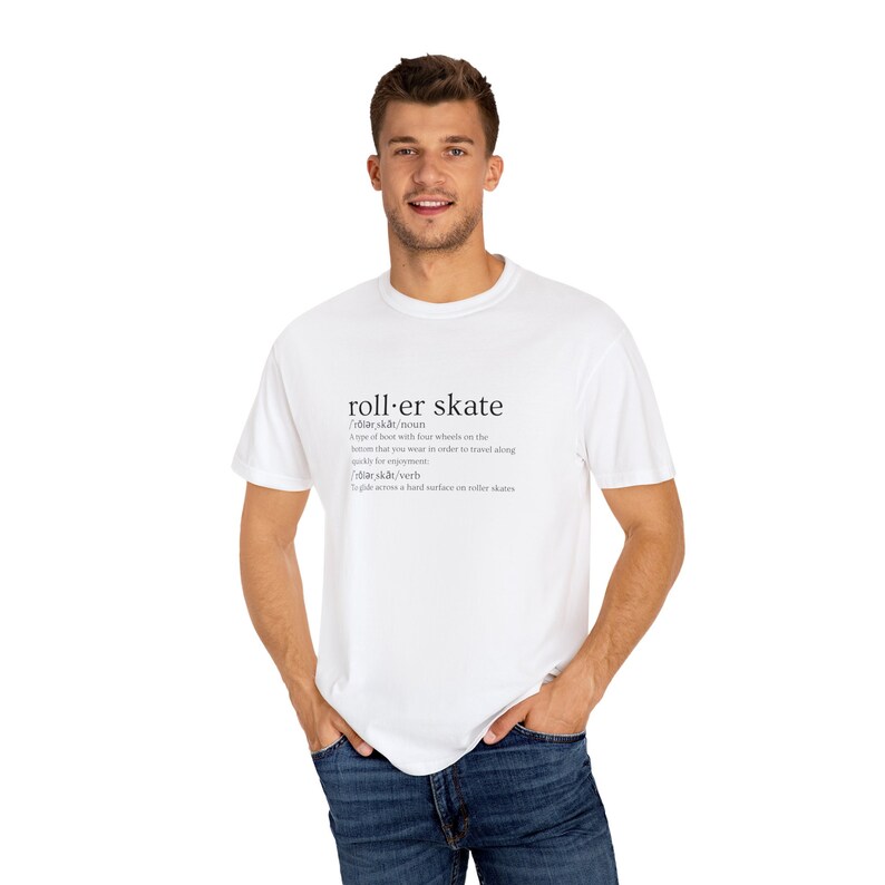 Rollerskate definition T-shirt | comfort colors shirts | Rollerskating tshirts | Vintage roller skate gift image 9