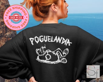 Felpa con bandiera Poguelandia – Pollo Outer Banks con design Crocs