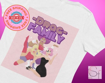 Maglietta Drag Family, maglietta LGBTQ+ Pride, performance Drag