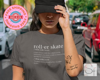 Rollerskate definition T-shirt | comfort colors shirts | Rollerskating tshirts | Vintage roller skate gift