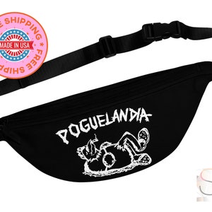 Outer Banks Poguelandia Flag Fanny Pack - Lightweight Adjustable Waist Bag with 3 Card Holders and Inside Divider -  Travel and Adventure