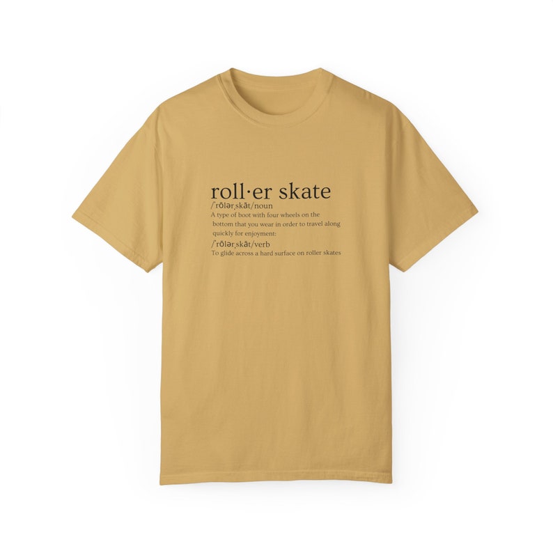 Rollerskate definition T-shirt | comfort colors shirts | Rollerskating tshirts | Vintage roller skate gift image 4