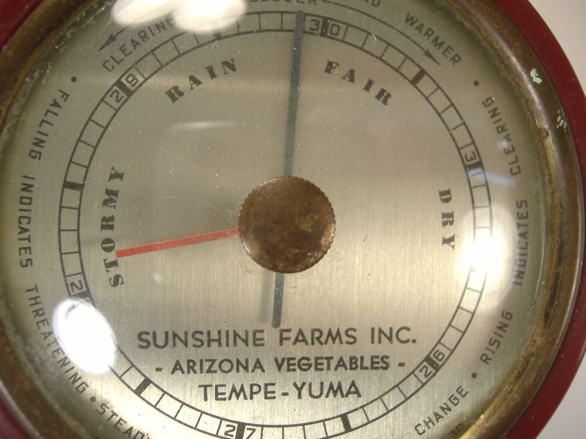 Vintage Airguide BarometerThermometer Small Banjo Style Wall Etsy