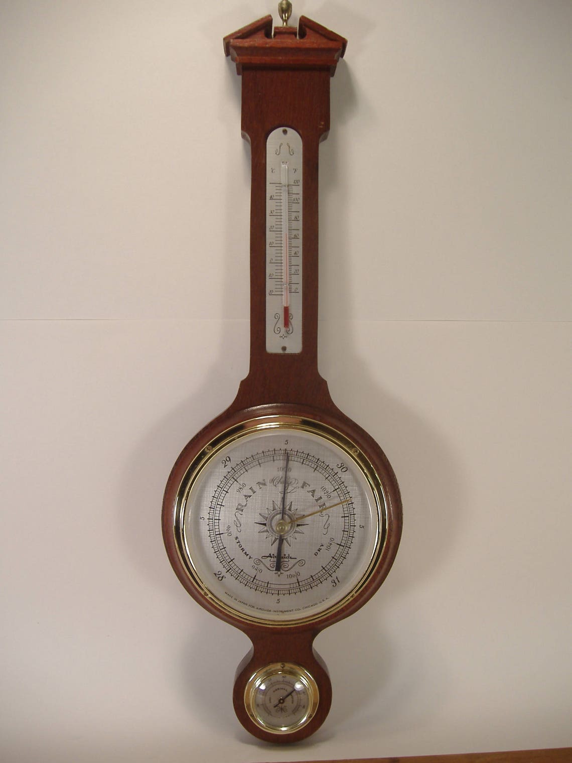 Vintage Airguide Thermometer Barometer Hygrometer Mid Etsy