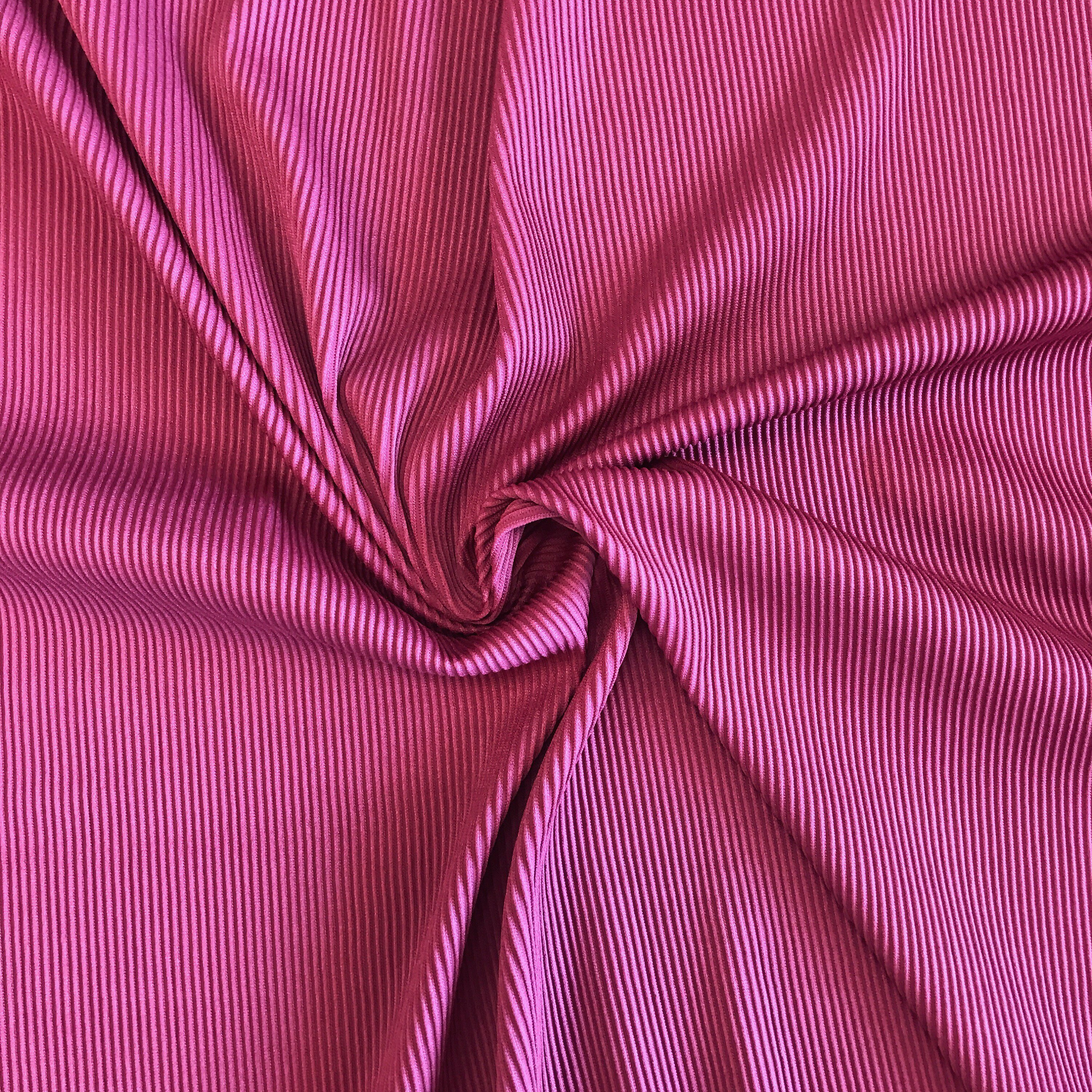 RIBBED SWIMWEAR Fabric Rose Red Color ribbed Swimwear Etsy