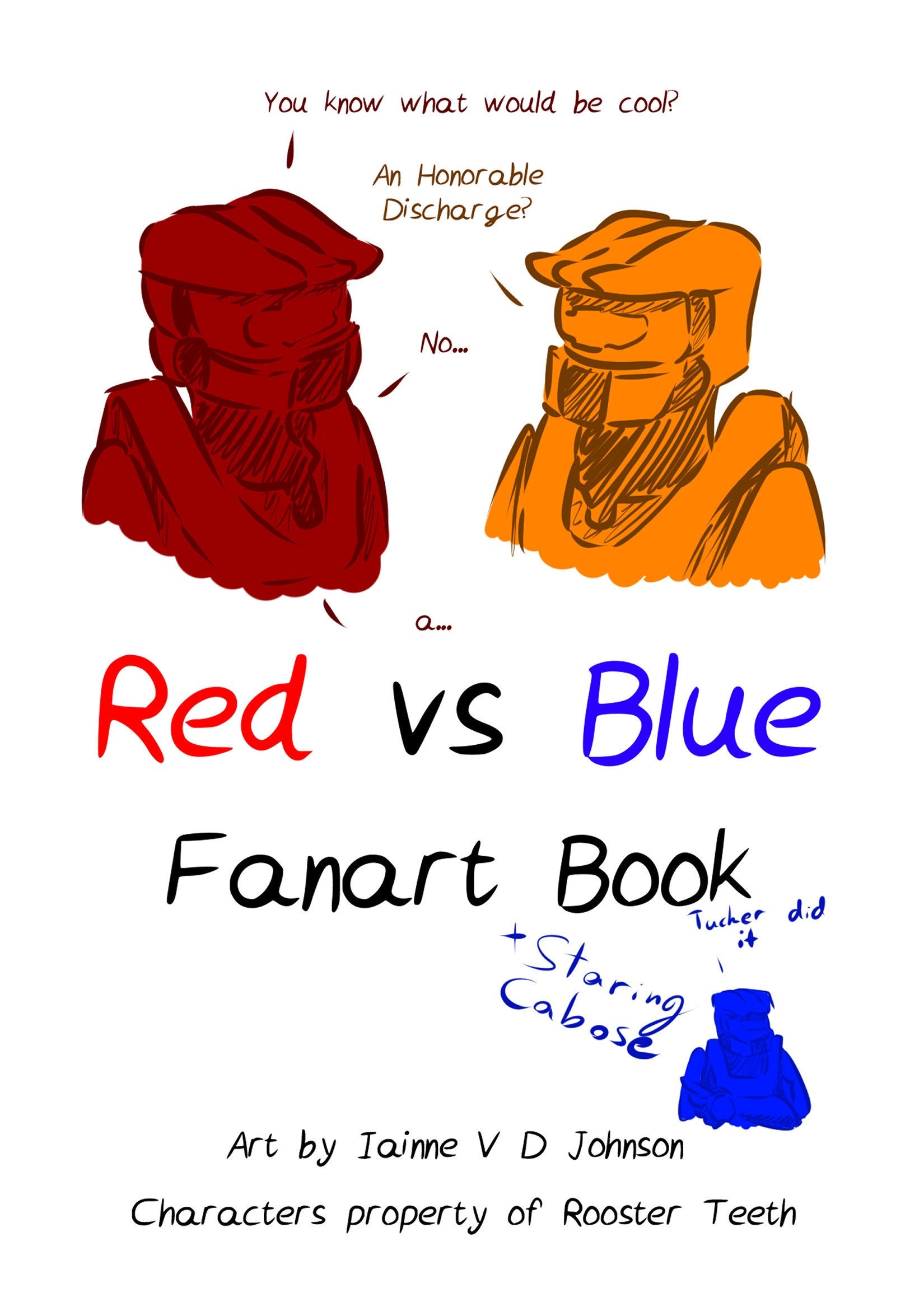 Red Vs Blue Fanart Book Digital Etsy