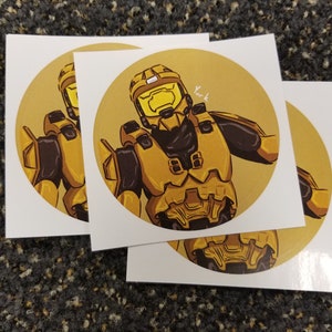 Rouge vs bleu - Stickers personnages personnalisés