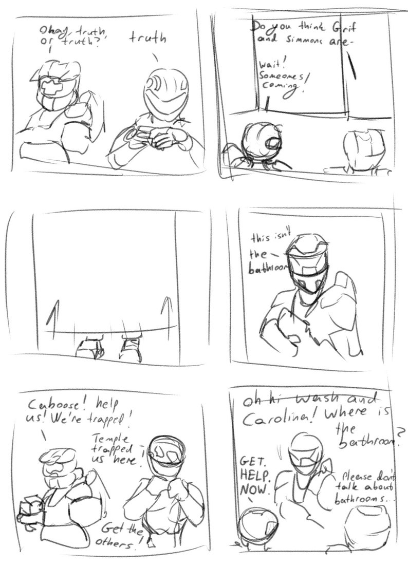 Red Vs Blue Fanart Book Digital Etsy