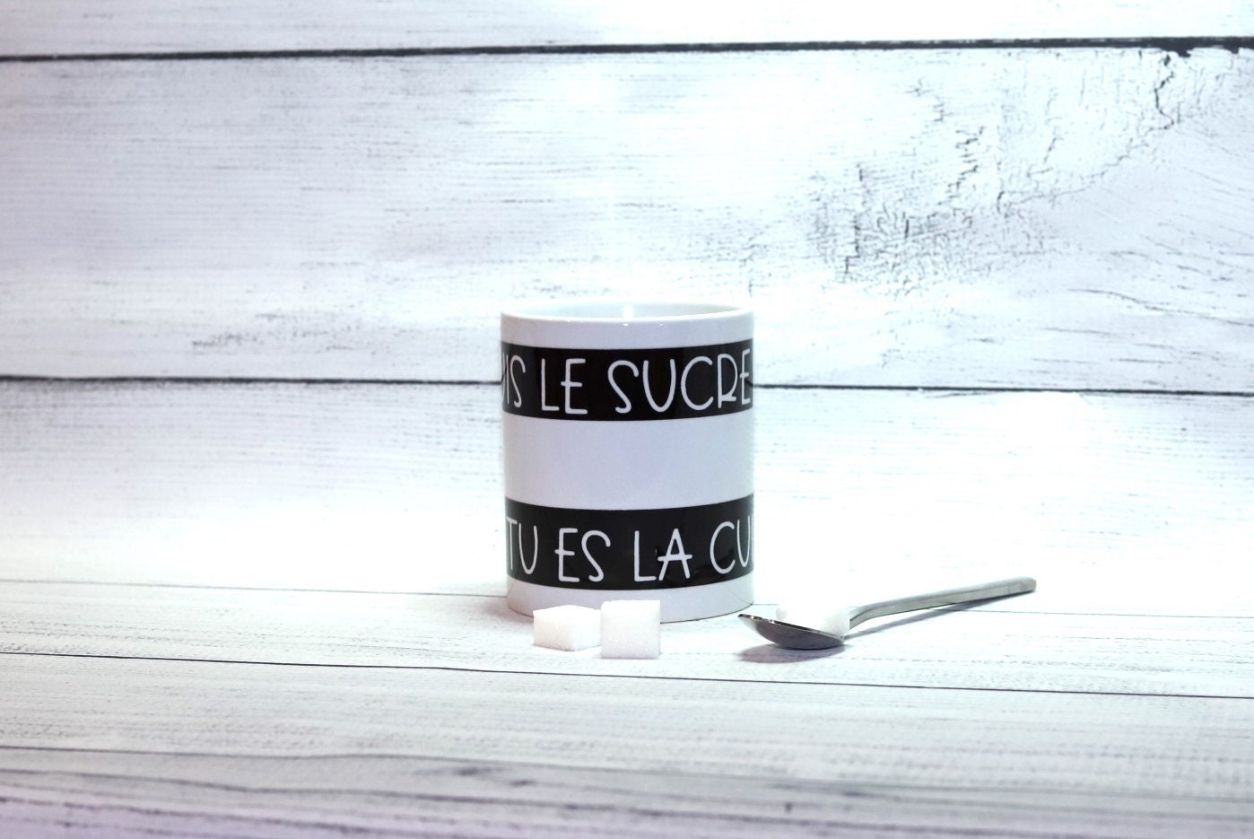 Mug Pour Amoureux, Mug à Message Je Suis Le Sucre Tu Es La Cuillère, Cadeau Homme