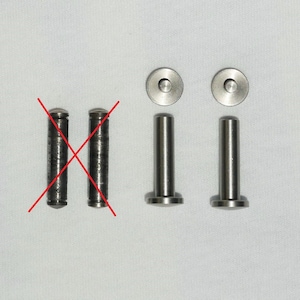 La Pavoni Europiccola UPGRADED Stainless / Brass lever pin set