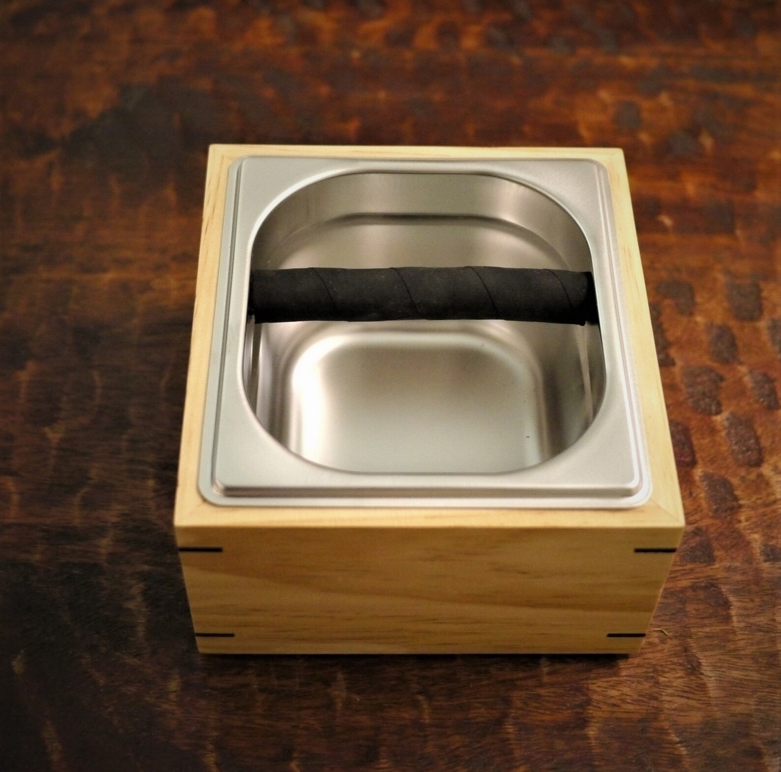 Wooden knock box Etsy