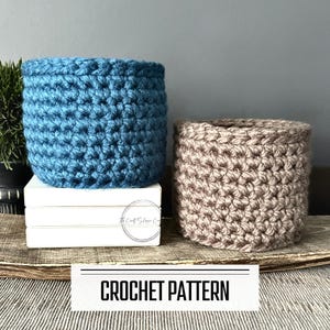 Crochet Storage Basket PDF Pattern, Beginner Friendly Home Decor