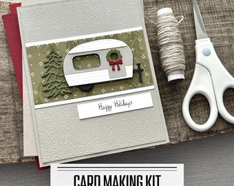 Christmas Cheer Card Making Kit, Beginner Friendly DIY Cards