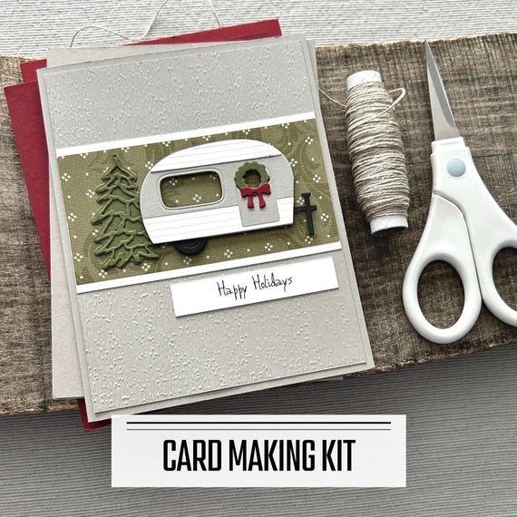 Christmas Cheer Card Making Kit, Beginner Friendly DIY Cards