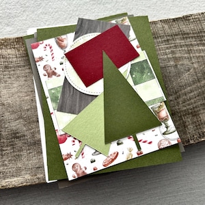 All of the card pieces are laying on top of cards. Everything comes cut and ready for assembly.