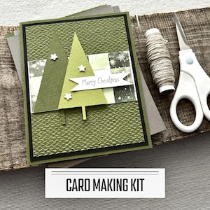 Christmas Card Making Kit, Handmade Holiday Cards