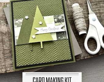 Christmas Card Making Kit, Handmade Holiday Cards