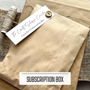 Monthly Card Making Kit Subscription, Beginner Friendly DIY Cards