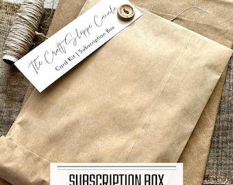 Monthly Card Making Kit Subscription, Beginner Friendly DIY Cards