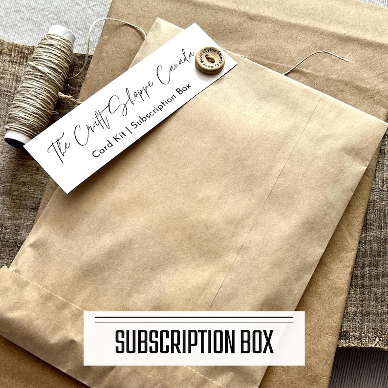 Subscription Envelope Monthly Card Making Kit Subscription, Beginner Friendly DIY Cards - Etsy