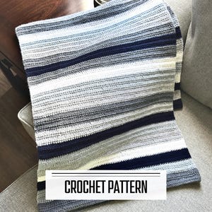 Crochet Throw Blanket Pattern, Beginner Friendly PDF