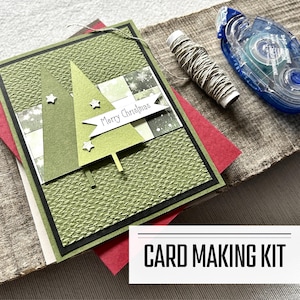 Kit de fabrication de cartes de Noël | Cartes de vœux DIY festives | Kit de bricolage des fêtes pour débutants