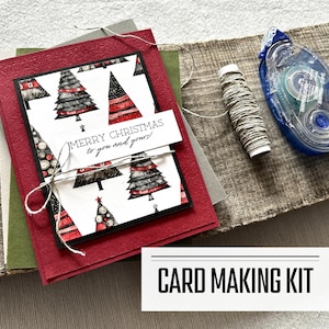 Kit de fabrication de cartes de fête | Créez vos propres cartes de vœux | Coffret cadeau de Noël