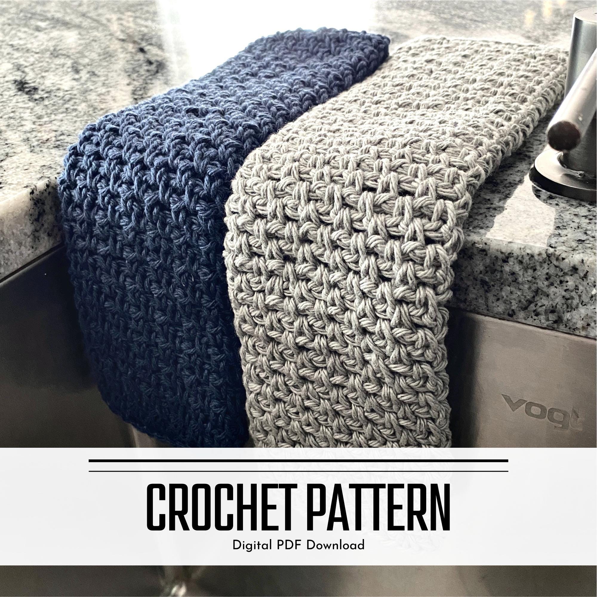 Crochet Pattern for Washcloths and Dishcloths | Handmade Kitchen Accessory | PDF Digital Download