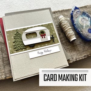 Kit de fabrication de cartes de vœux de Noël | Kit d'artisanat des Fêtes pour débutants | Kit tout-en-un pour cartes faites main