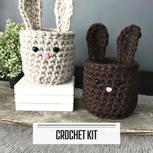 Crochet Easter Bunny Basket Kit