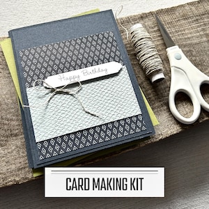 Happy Birthday Card Making Kit, Handmade Greeting Cards