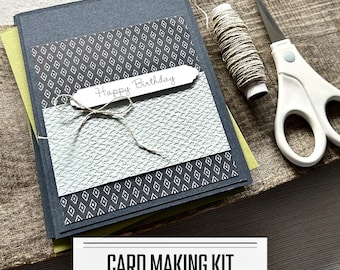 Happy Birthday Card Making Kit, Handmade Greeting Cards