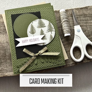 Christmas Card Making Kit, Handmade Holiday Cards