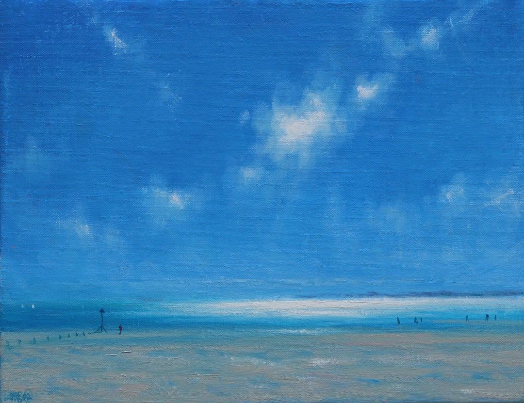 West Wittering. Beachart, Sea Painting, Wallart, Summertime, Canvas Art