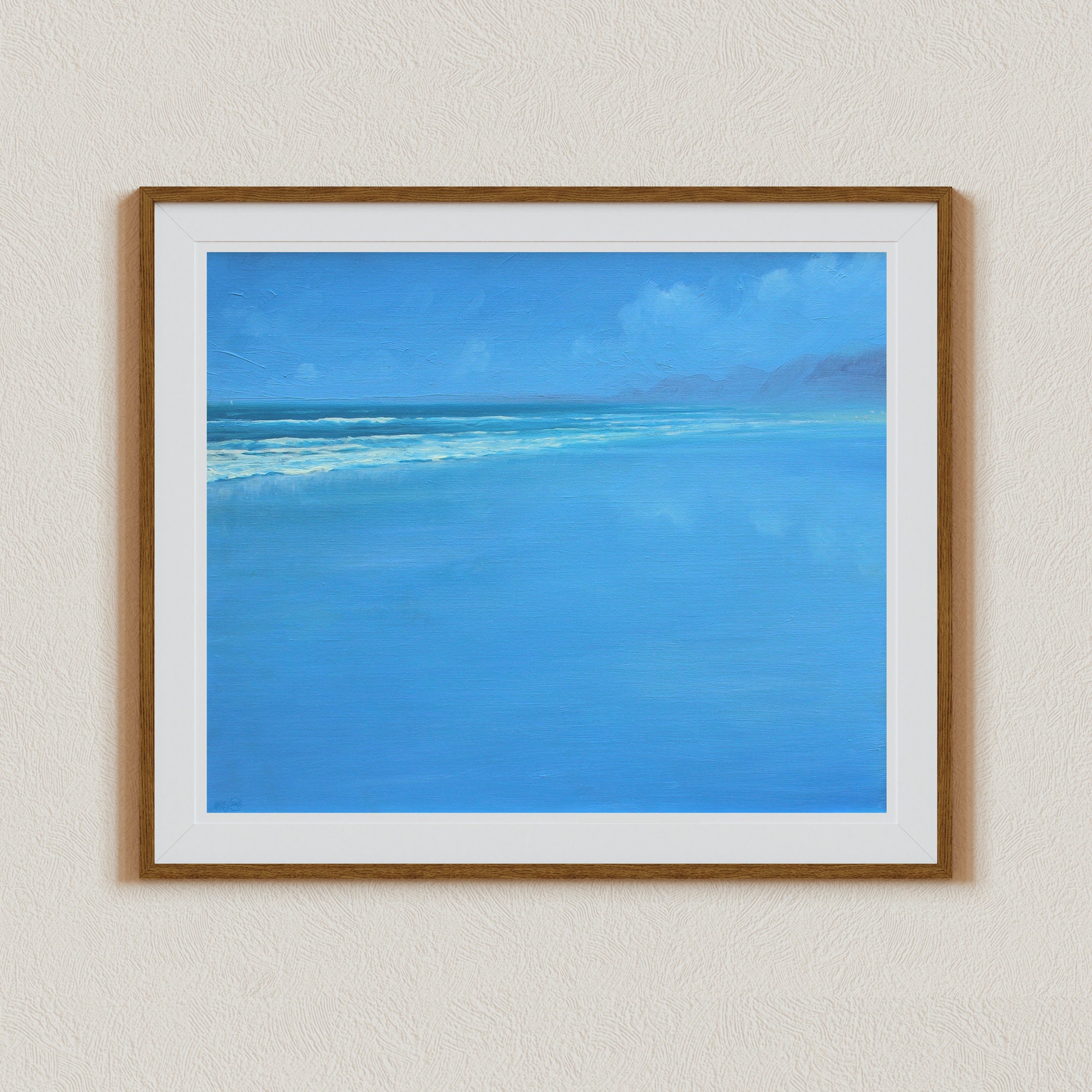 Giclée Prints Beach Wall Art Signed by Artist Coastal Art Decor Seascape Painting Portugal Ocean