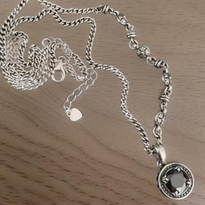 Vintage Black Onyx Necklace | Asymmetrical | Represents God&#39;s Protection