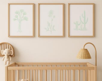 Western Nursery Wall Art – Printable Set of 3