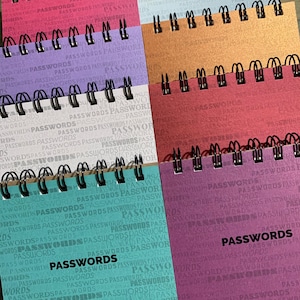 password book, small password book, Mother’s Day gift, teacher gift, Pocket Password Book, Spiral Password book, password notebook