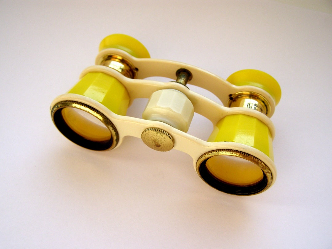 Yellow Opera Glasses. Yellow Binoculars. Soviet Opera. Binoculars