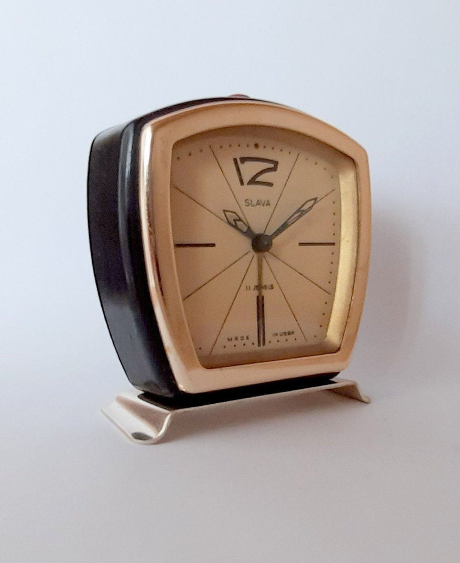 Soviet Alarm Clock. Desk Clock USSR. Vintage Clock SLAVA. Etsy