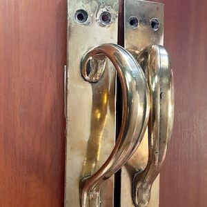 31.5 brass door handle. Antique doorknob. Vintage door handle. Home decor. Door handle. Home decoration.