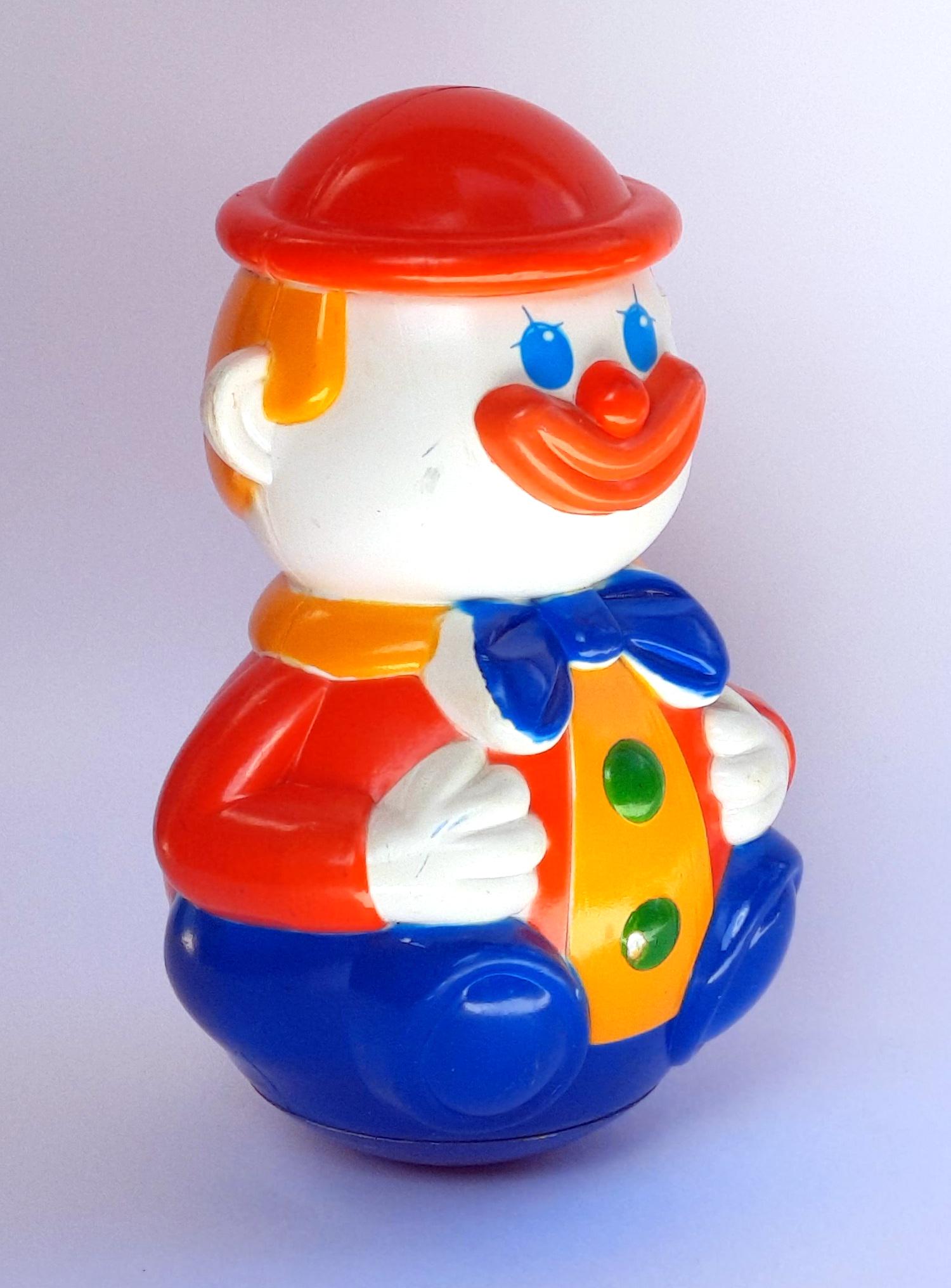 Large Roly Poly Soviet Roly-poly Clown70s. Rare Color. Large Roly-poly. Soviet Roly ...