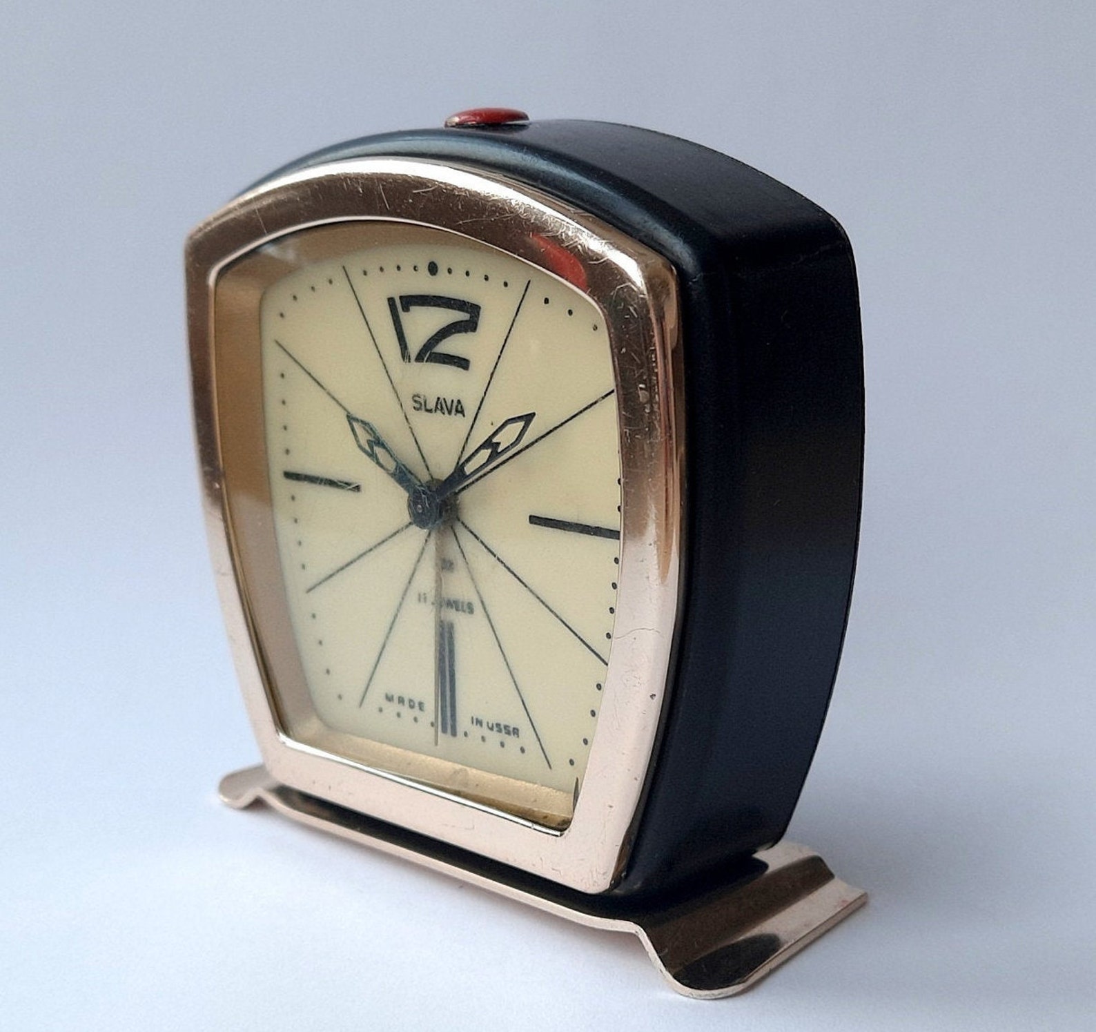 Soviet Alarm Clock. Desk Clock USSR. Vintage Clock SLAVA. Etsy