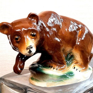 Vintage porcelain lamp,bear.Night lamp bear.Home decor.Table lamp.Night light.Children&#39;s lamp.Ceramic lamp.Aroma lamp.Gift.