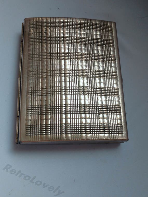 Soviet cigarette case. Soviet metal cigarette case